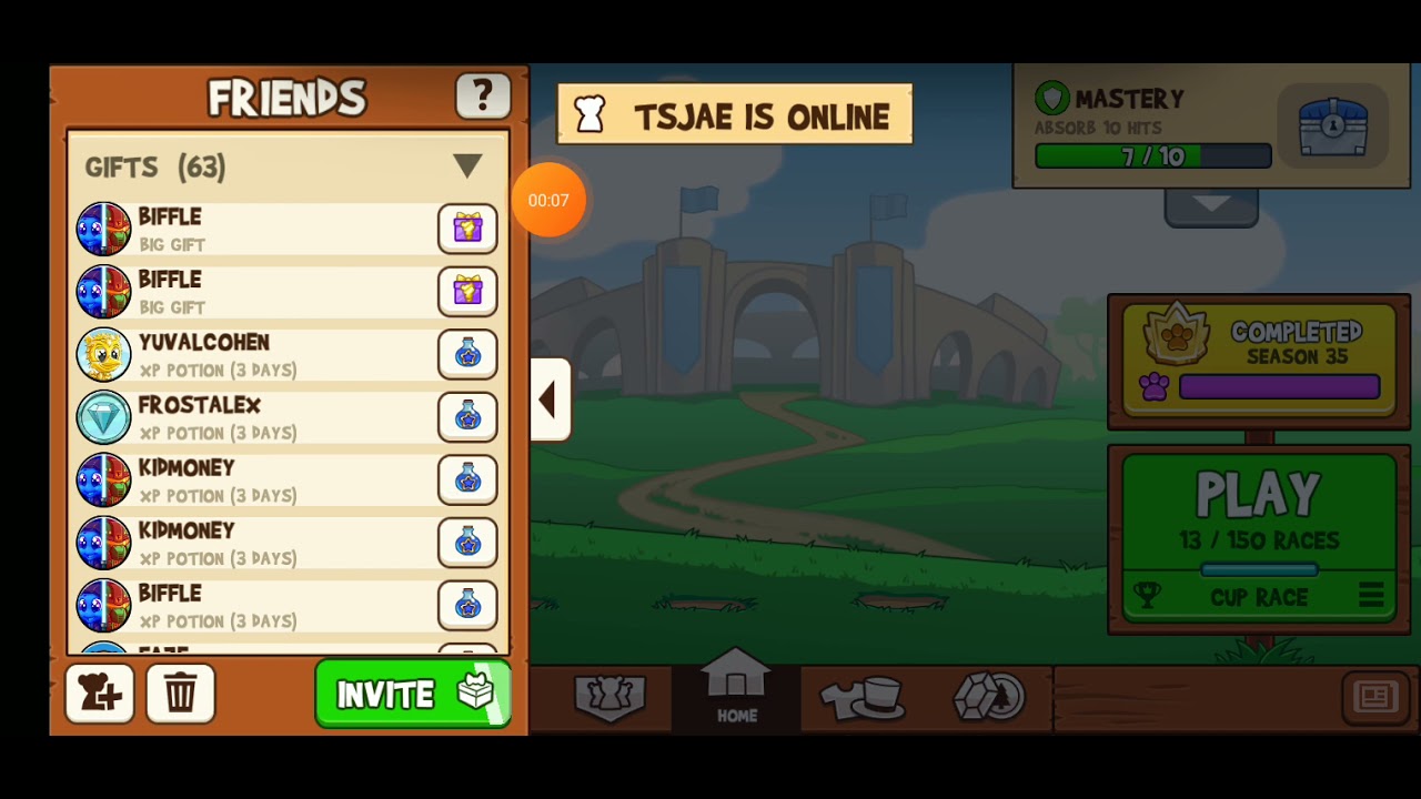 Fun Run 3 Me and Biffle give each other gifts