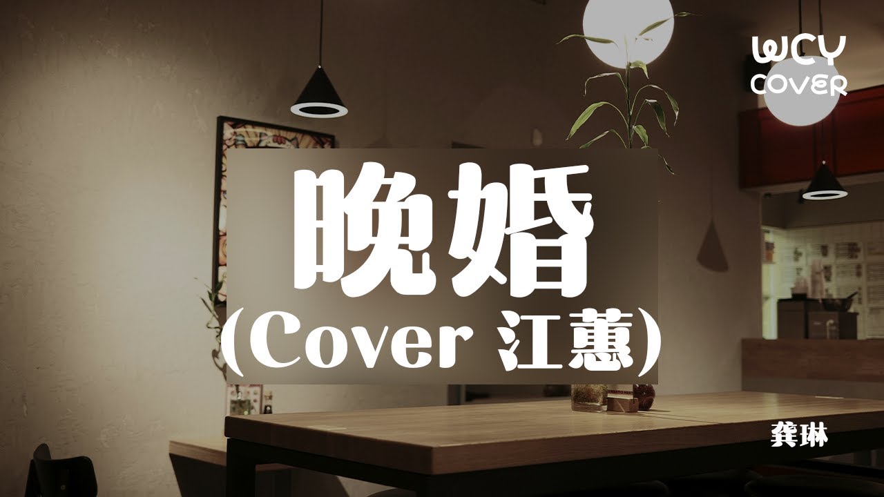 龚琳 - 晚婚 (Cover 江蕙) 「将来若有人跟我争 我答应不会默不作声」【動態歌詞/pīn yīn gē c&iacute;】