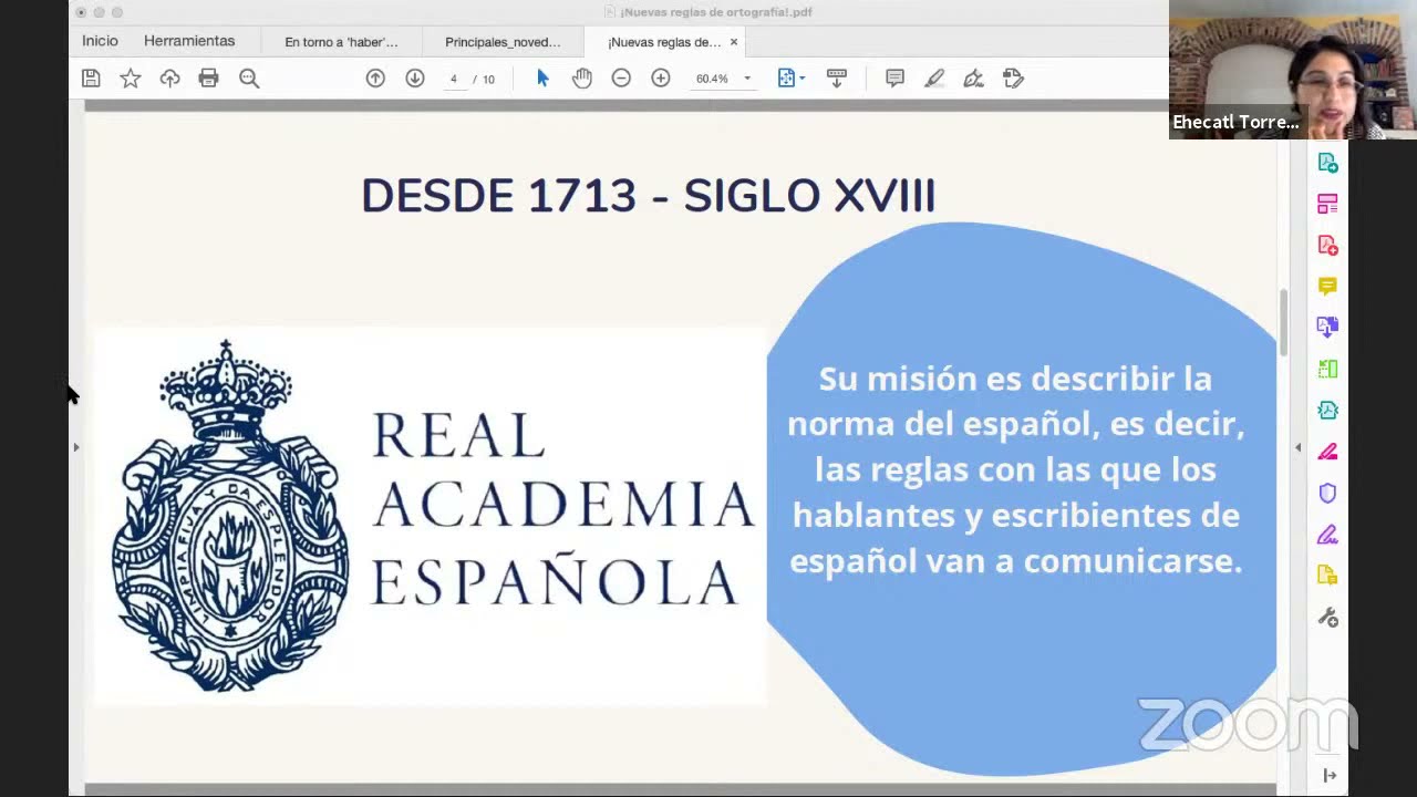Taller de ortografía - Nuevas reglas de ortografía de la RAE  (2021)