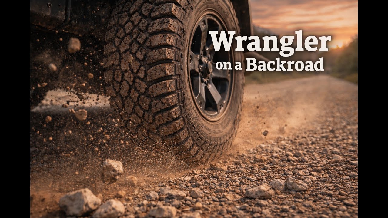 Wrangler on a Backroad