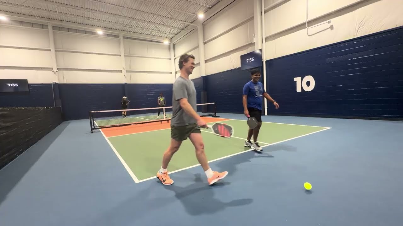 4.5 Pickleball. Smart Drops, Dinks, Counters and Drives? Good Watch. Dan/Vin vs Sam/Jeremy 2