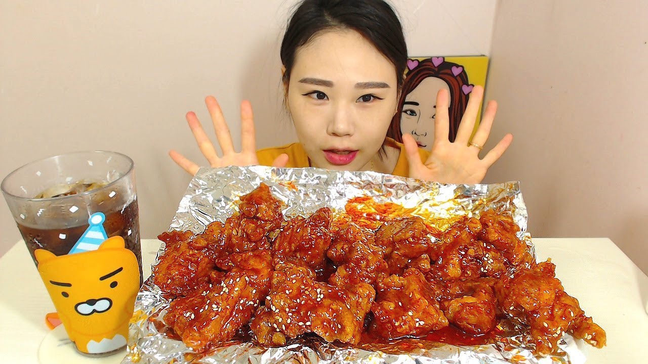 존맛 보스 닭강정 Eating Sound