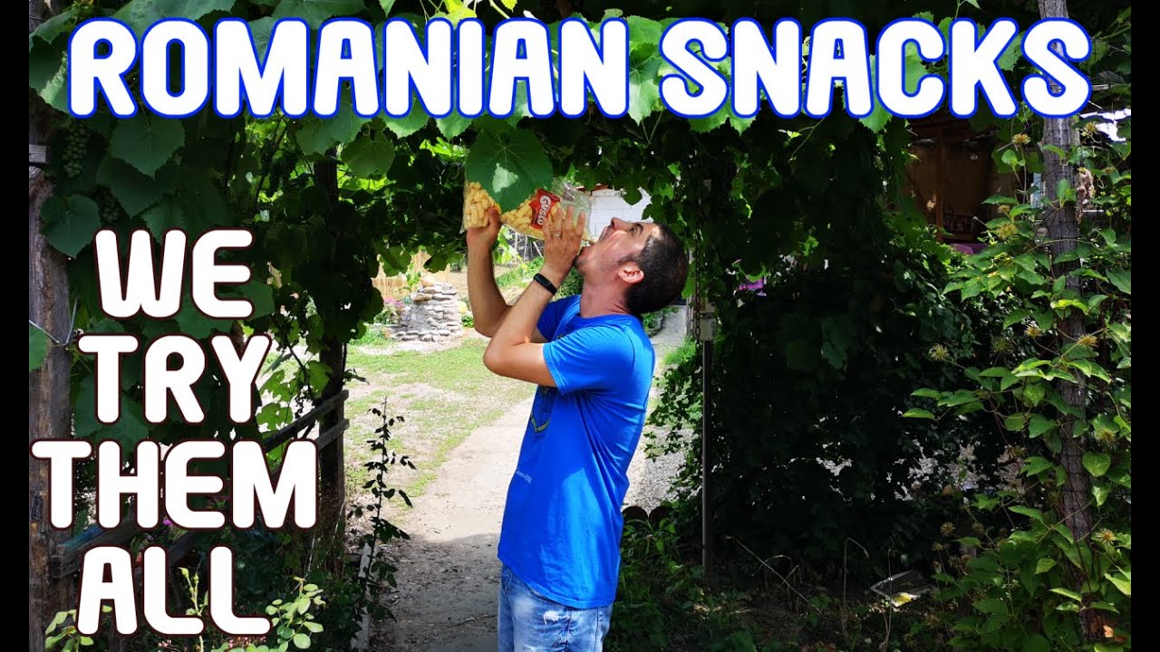 Trying Romanian snacks with my son: Pufuleti, Pufarine, ROM chocolate and more