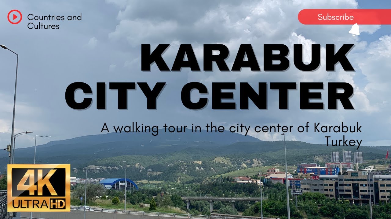 4K Karabuk City Center | Walking in Karabuk City Center | June 2023 | Karabük | Küçük bir şehir!
