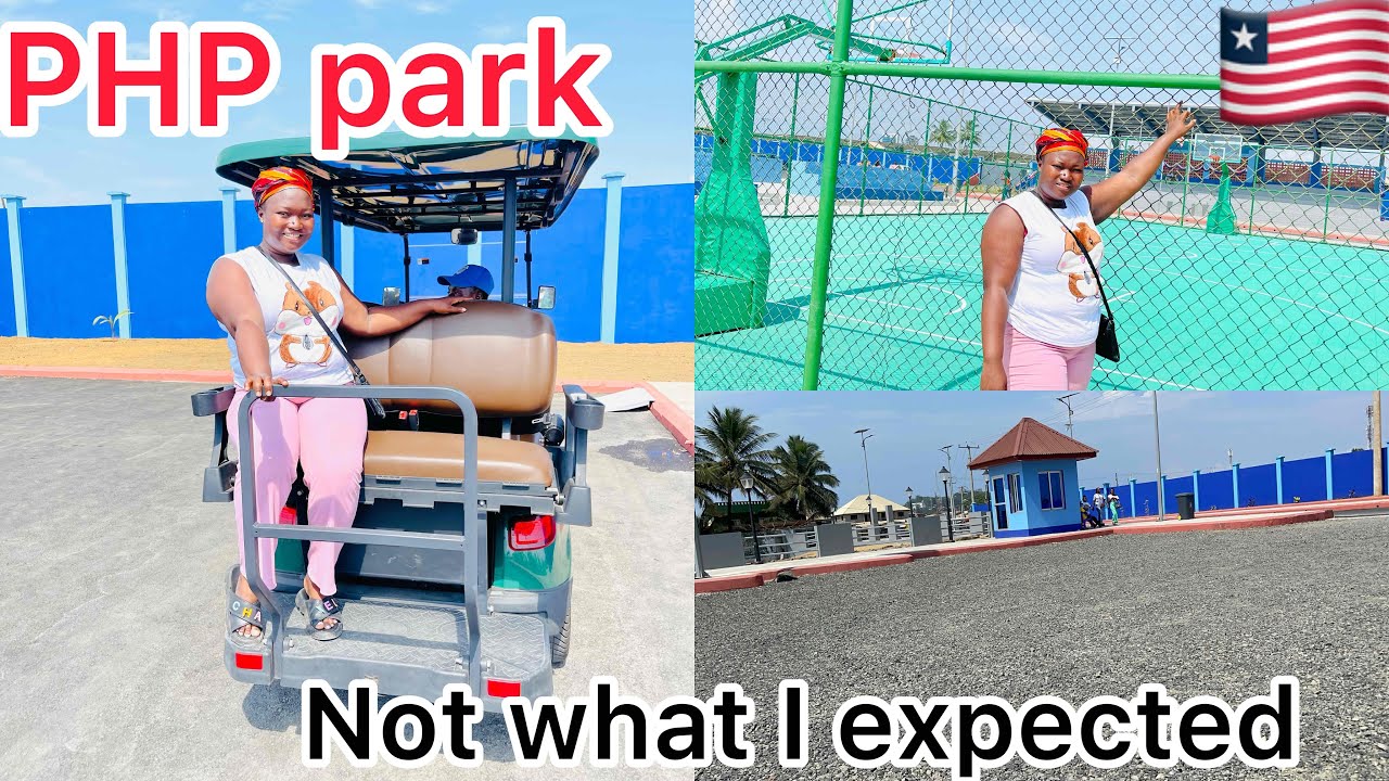 President George weah Newly constructed unification PHP park in Monrovia