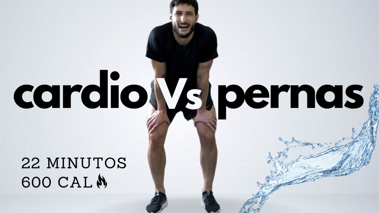 22 MIN de CARDIO HIIT vs PERNAS E GLÚTEOS | DESAFIO para queimar gordura e tornear pernas e glúteos