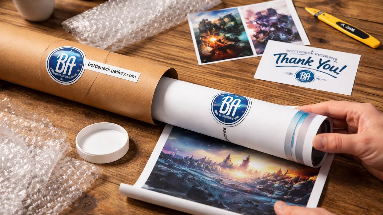Mystery poster tube unboxing 