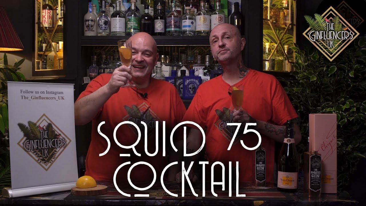 Squid 75 Cocktail aka French 75 cocktail | The Ginfluencers UK