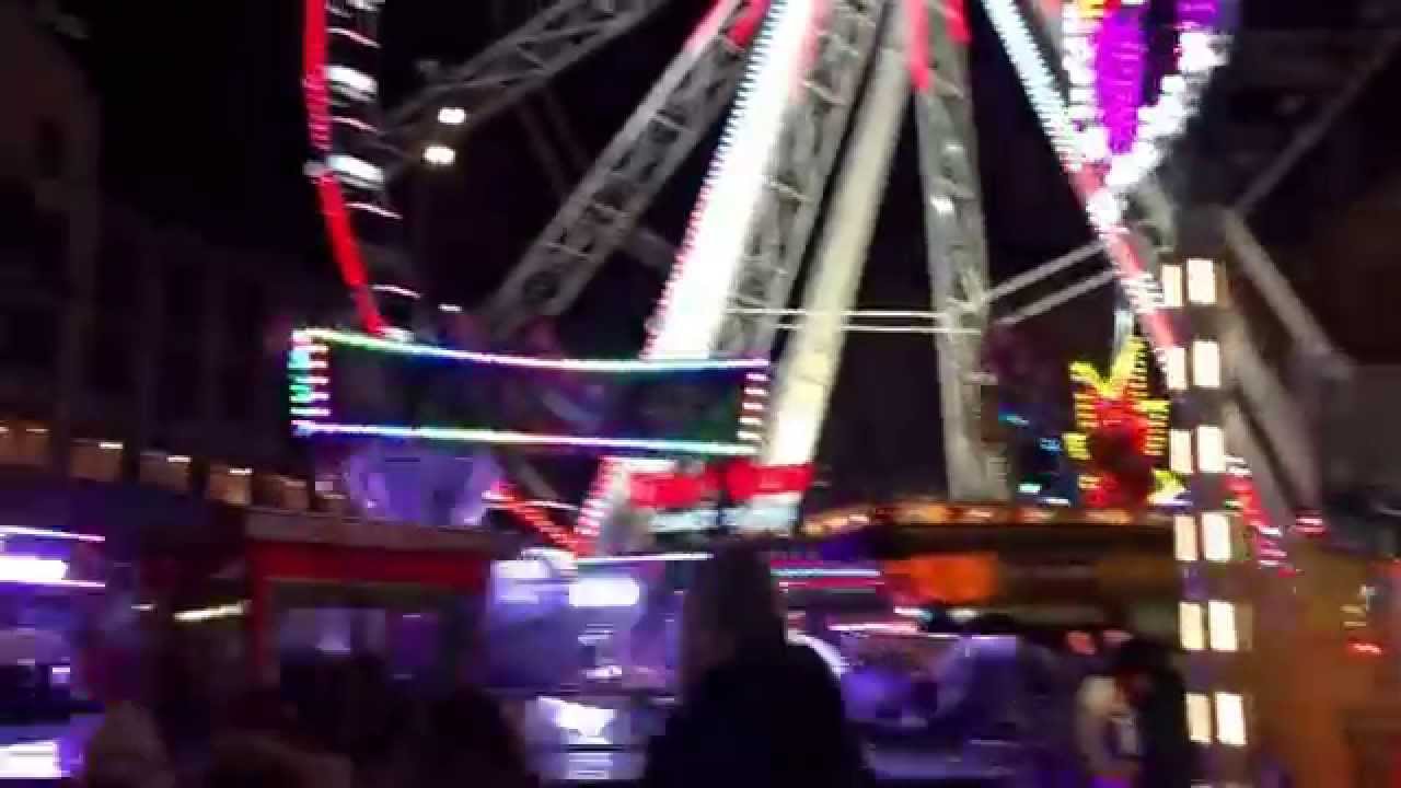 Winter fair in Dam square Amsterdam