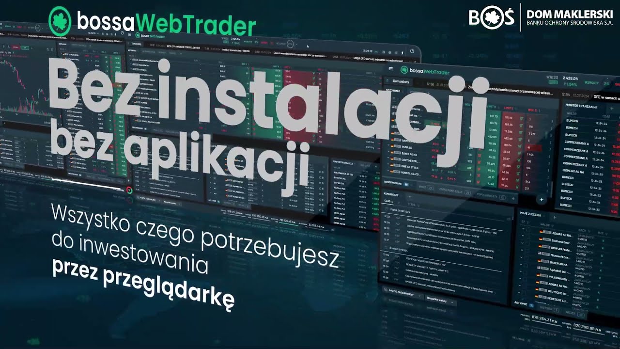 bossaWebTrader - wszystko, czego potrzebujesz do inwestowania