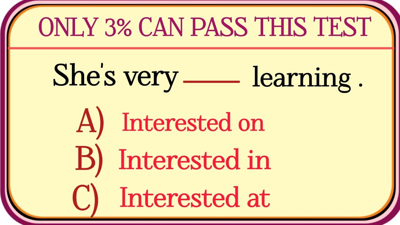 G for Grammar past present future mix ✨ ONLY 3%CAN PASS THIS TEST