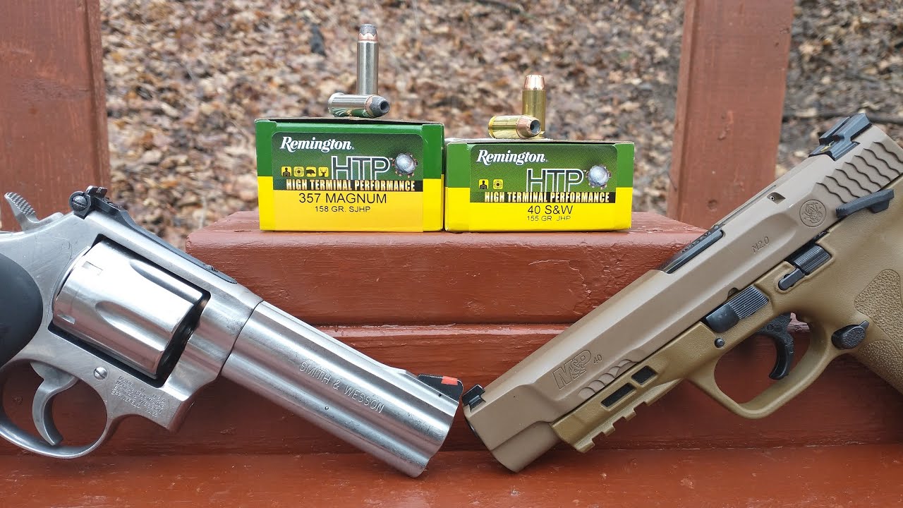 .40 S&W VS .357 Magnum - Remington HTP