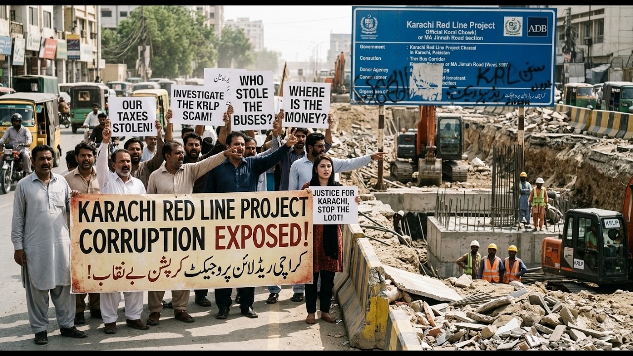 Who Is Responsible for Karachi&rsquo;s Destruction? Red Line Project Corruption Exposed | Rafiq Bhutto