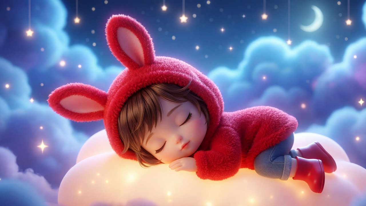 Gentle Music Box & White Noise ☁️ | Lullaby Baby Sleep Music