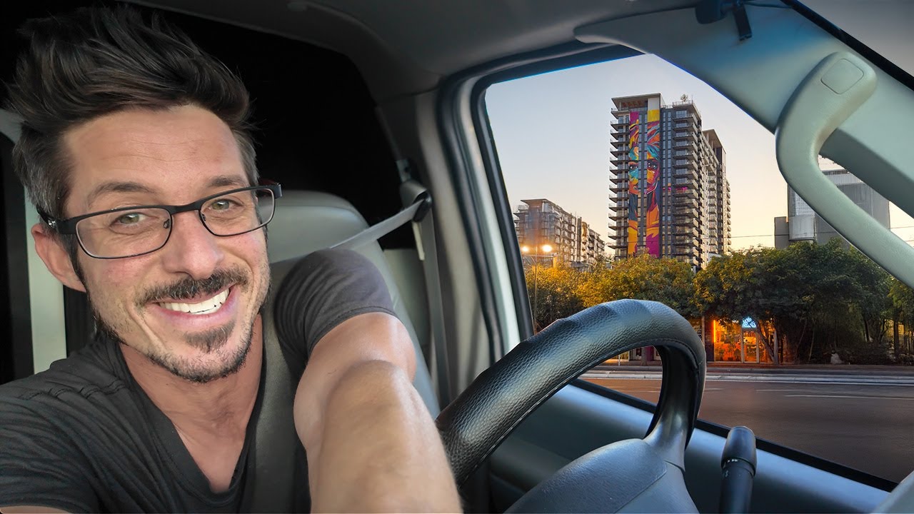 Stealth Camping Downtown Phoenix, Arizona in my van