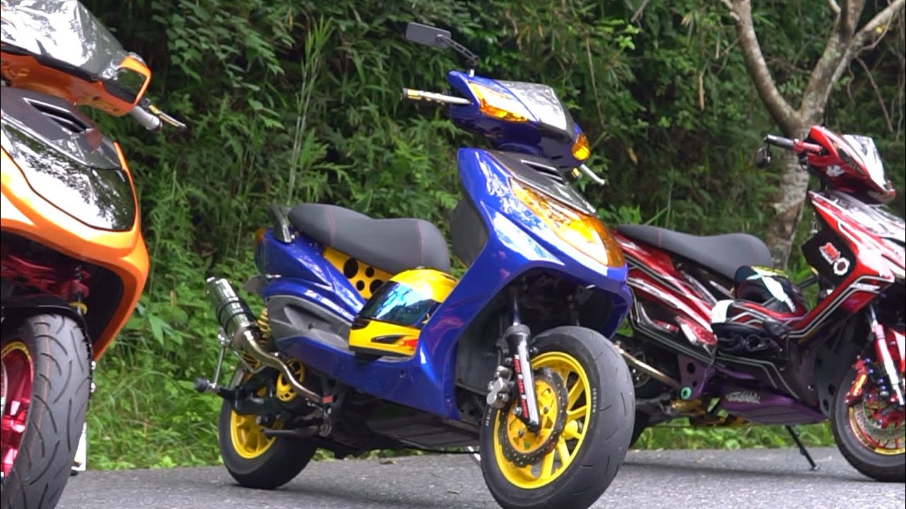 峠に集まるカスタム化シグナス‼️峠を楽しむ醍醐味(水越峠) Customized Cygnus gathering at the mountain pass!! Enjoy thePass