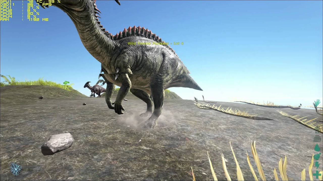 Ark: Survival Evolved GTX 960m Gameplay FPS Test