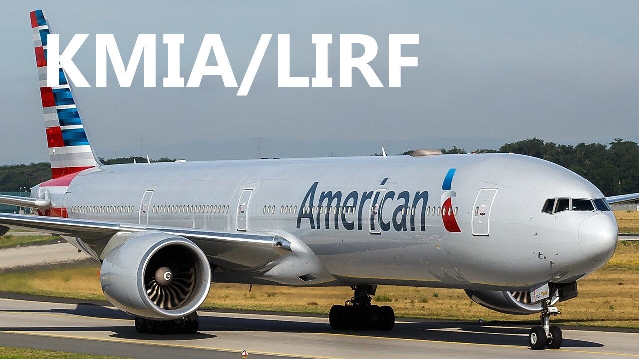 MSFS2024 Long Haul Flight Miami (KMIA) | Rome (LIRF) Boeing 777 FULL FLIGHT