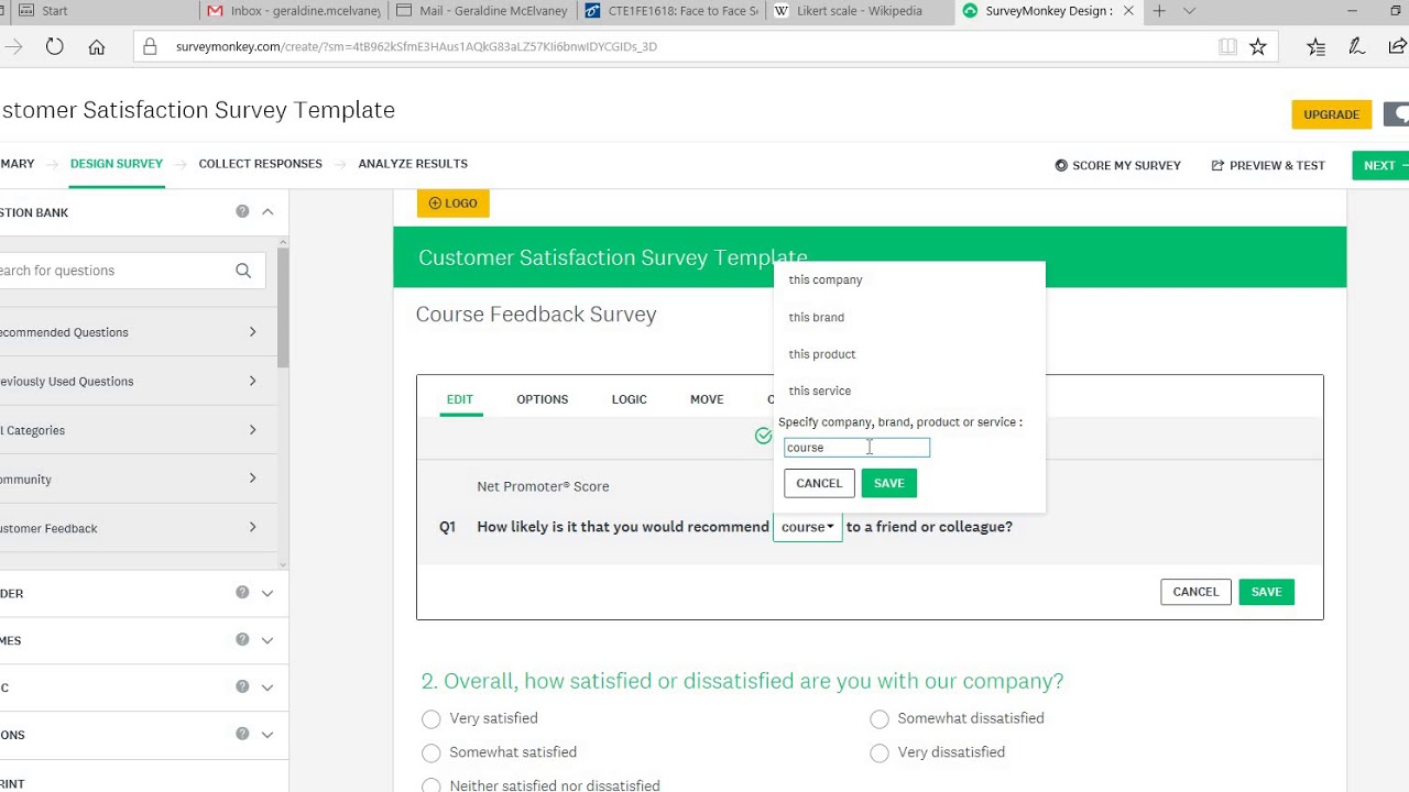 All - Using SurveyMonkey