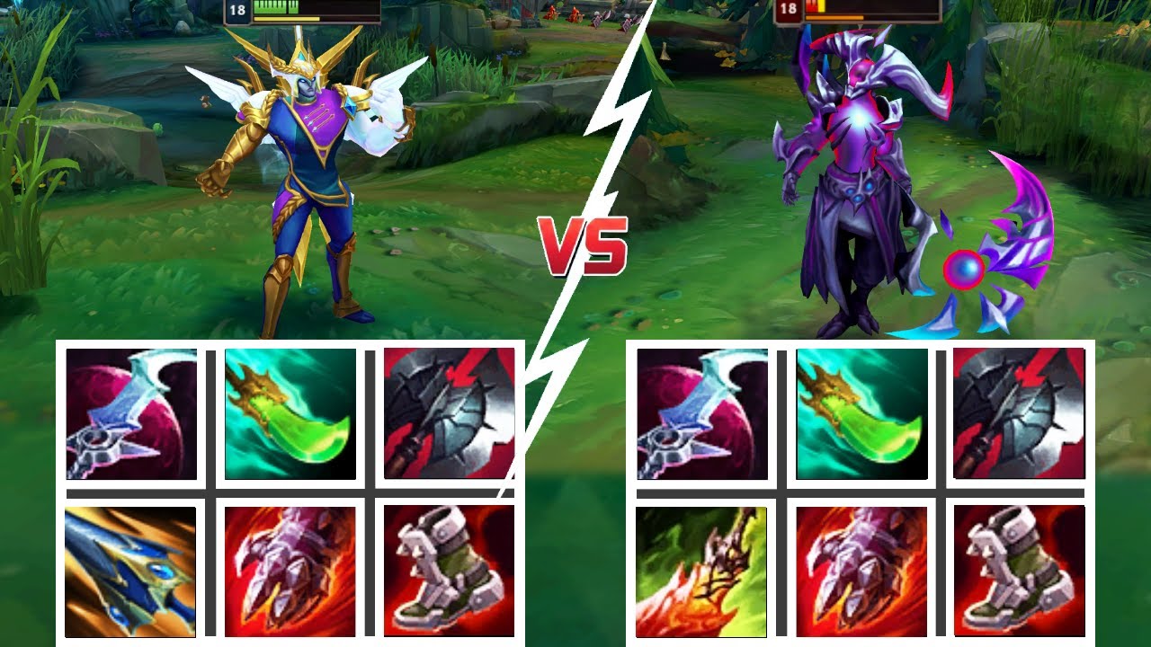 KAYN (RHAAST) vs AATROX FULL BUILD FIGHT