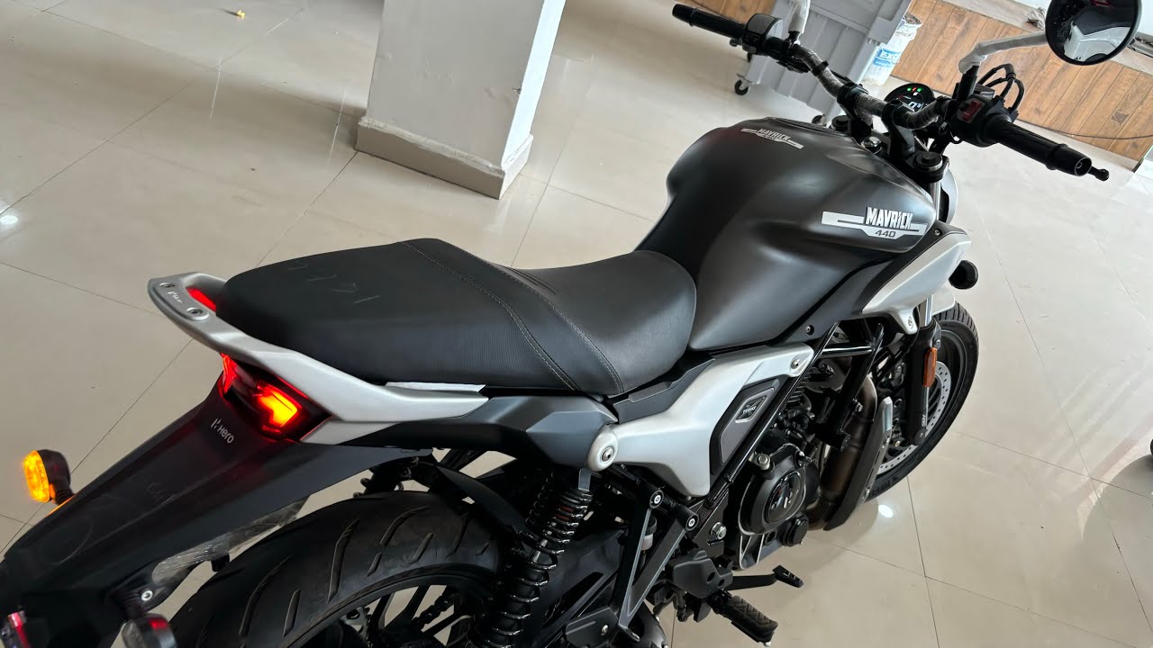 New Hero Mavrick 440 Matt Black OBD-2 Details Review | On Road price Feature mileage