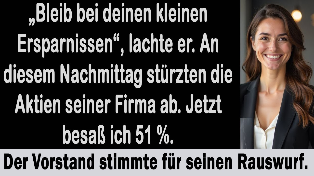 „Mein Bruder nannte mich eine gescheiterte Investorin — dann stürzte die Aktie seiner Firma ab.“