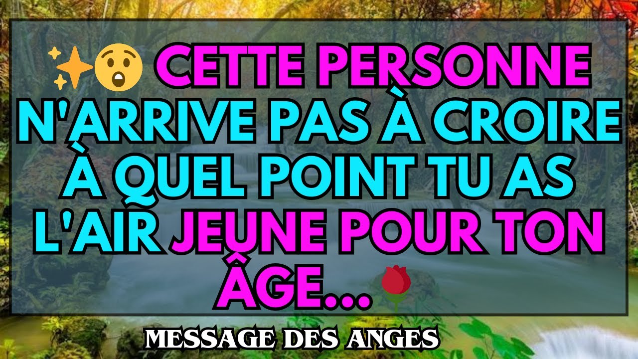✨😲 Cette personne n'arrive pas à croire à quel point tu as l'air JEUNE pour ton ÂGE...🌹