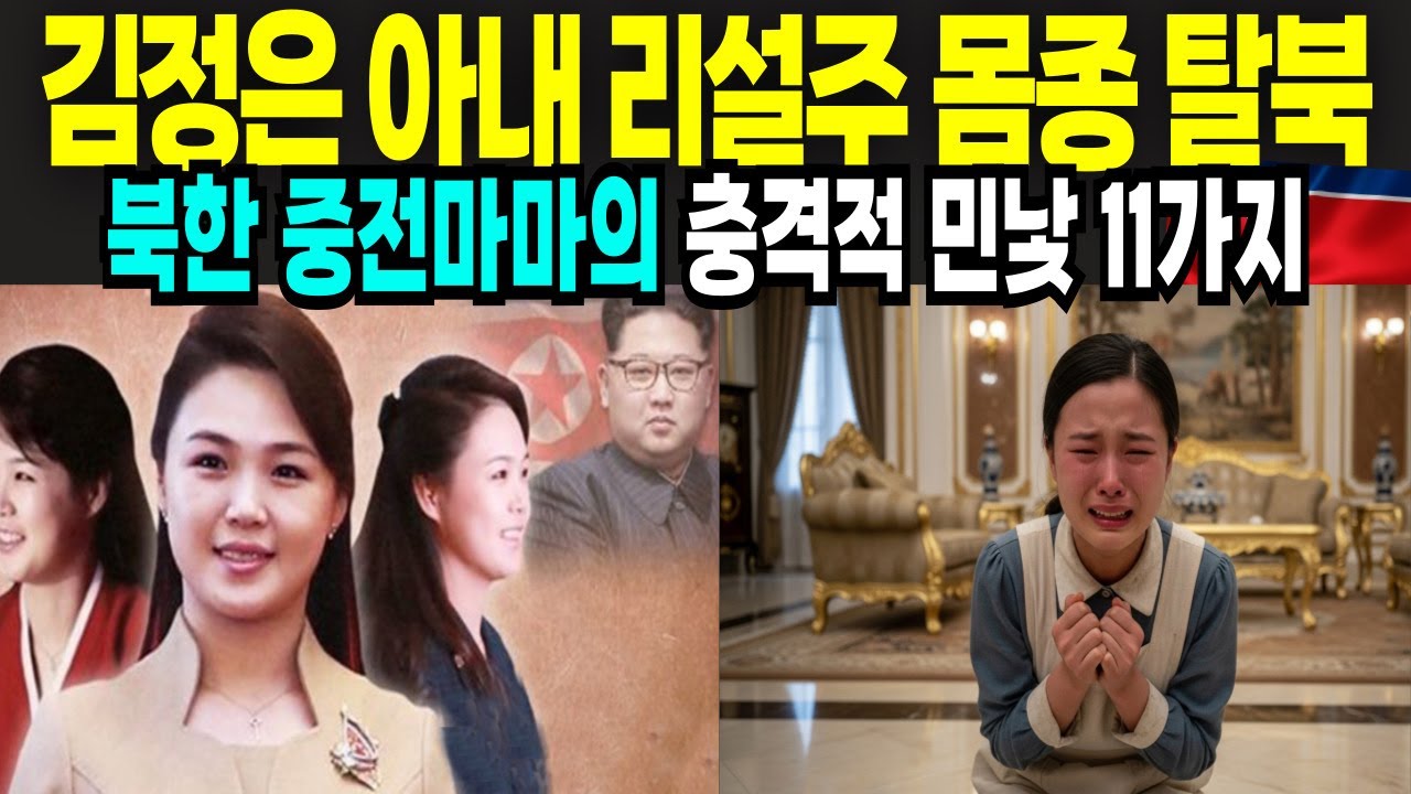 김정은 아내 리설주 몸종 탈북 북한 중전마마의 충격적 민낯 11가지