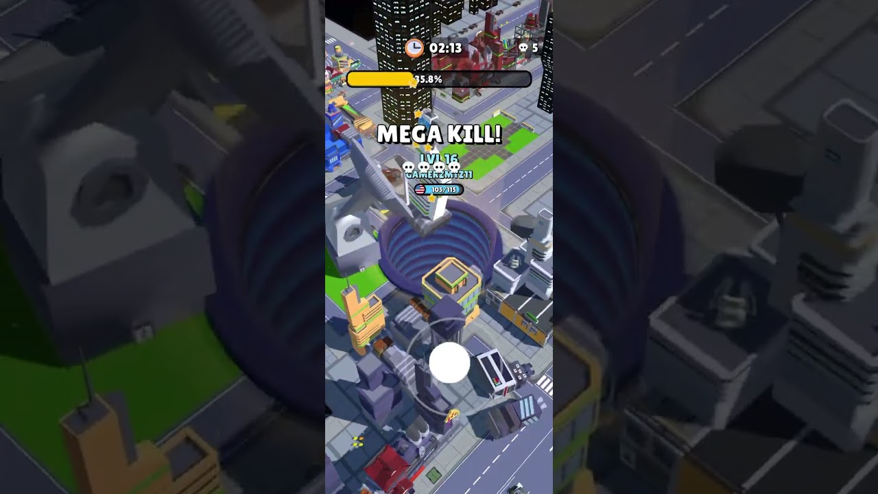 Hole io game run, so satisfying 