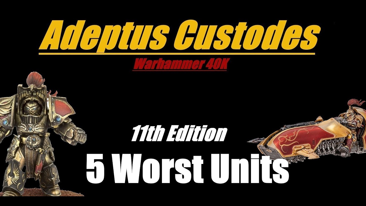 5 худших юнитов Adeptus Custodes в 11-й редакции Warhammer 40K