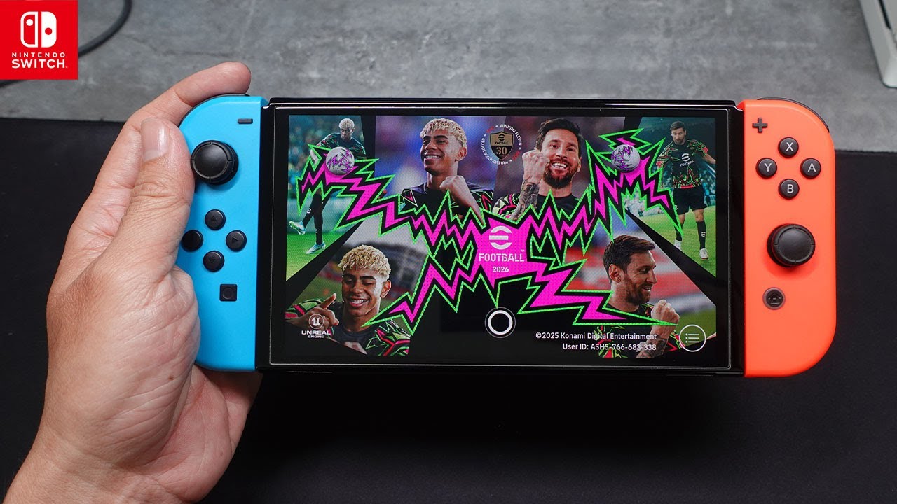 eFootBall 2026 on Nintendo Switch Oled