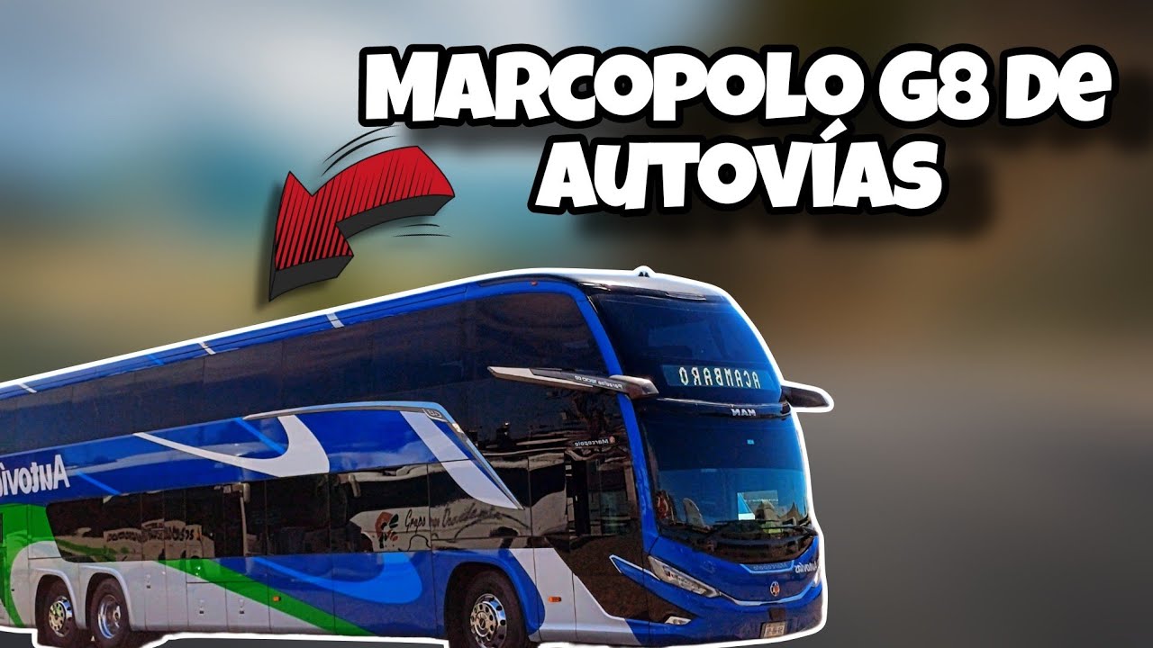 ¿Cómo es un AUTOBUS SIN ESPEJOS?| MARCOPOLO G8 de AUTOVÍAS