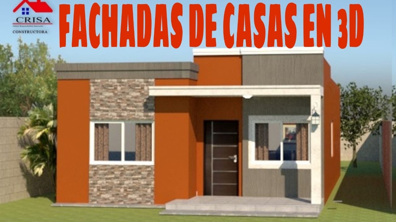 FACHADAS DE CASAS SENCILLAS MODERNAS Y ECON&Oacute;MICAS