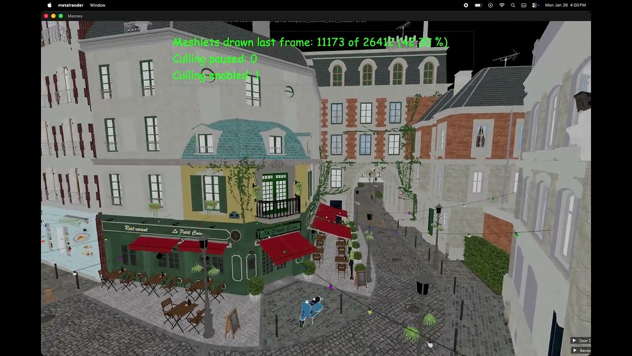 Metal 4 GPU-Driven Meshlet Occlusion Culling