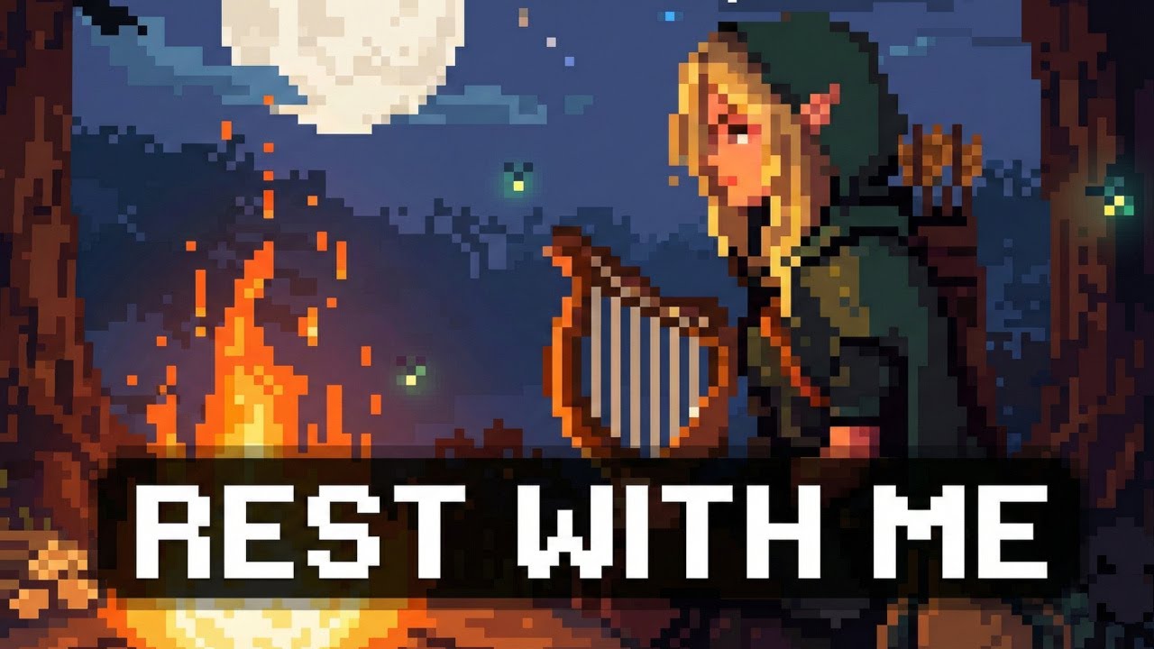 RPG Camp Under the Stars 🎲🌙 | 2 Hours Cozy Campfire Ambience