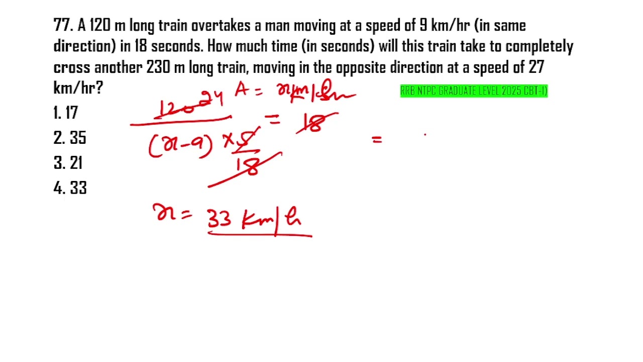 A 120 m long train overtakes a man moving at a speed of 9 km/hr (in same direction) in 18 seconds.