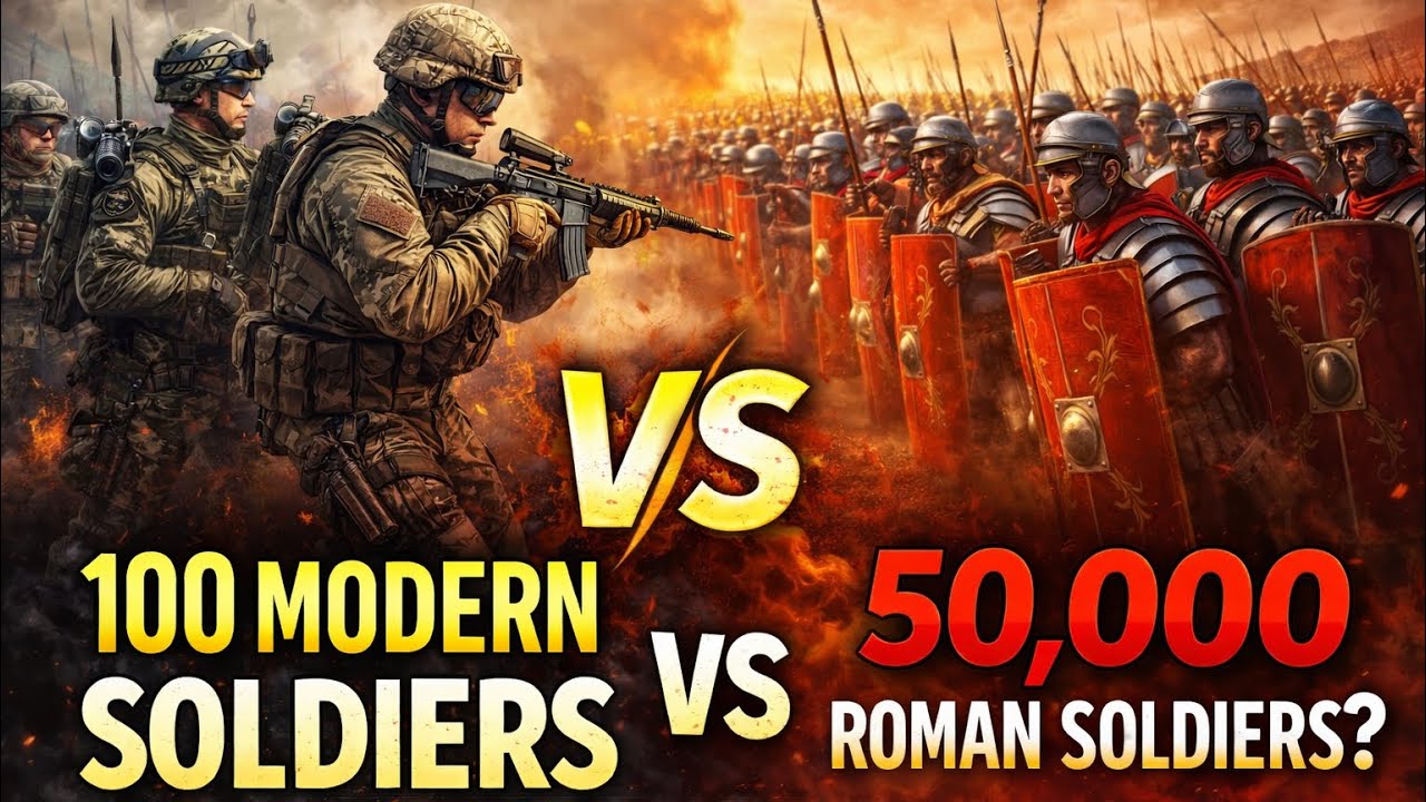 What If 100 Modern Soldiers Fought 50,000 Roman Soldiers?