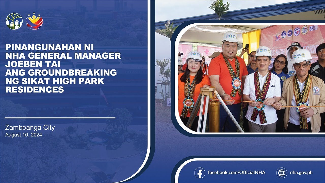 Pinangunahan ni NHA General Manager Joeben Tai ang groundbreaking ng Sikat High Park Residences