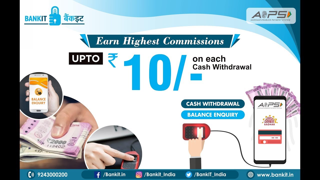BANKIT AEPS Service Cash Withdrawal, Best AEPS App