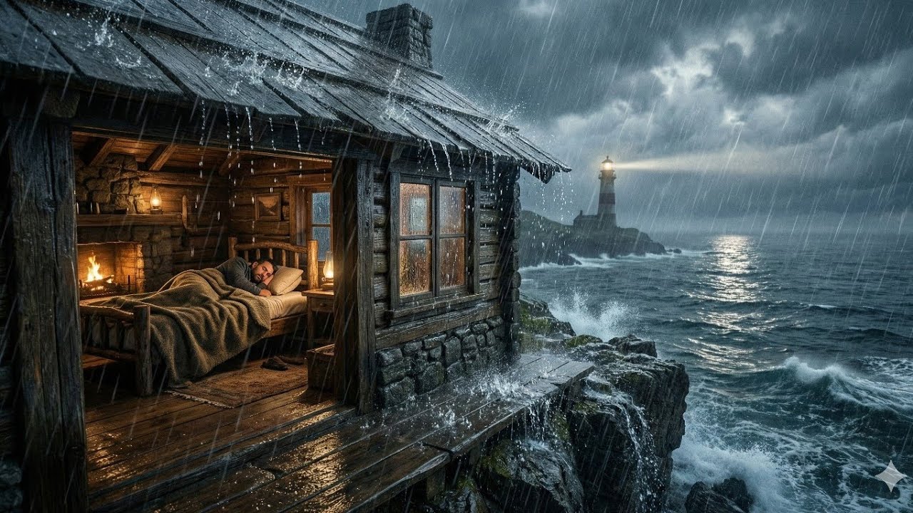 Heavy Rain Sounds ASMR 🌧️ Sleep Fast, Relax & Focus