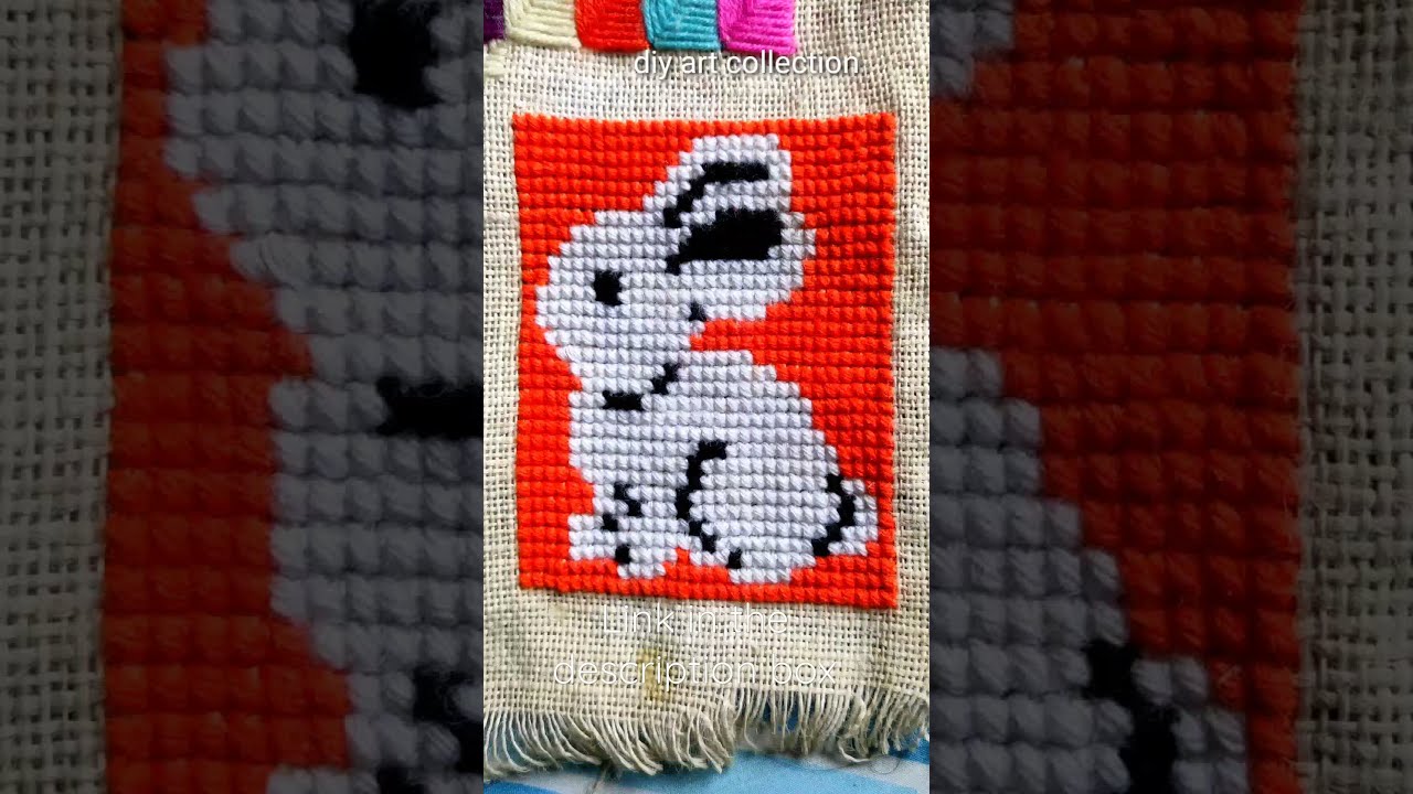 Rabbit cross stich design/ আসন সেলাই ডিজাইন/ ason design/ ashon design