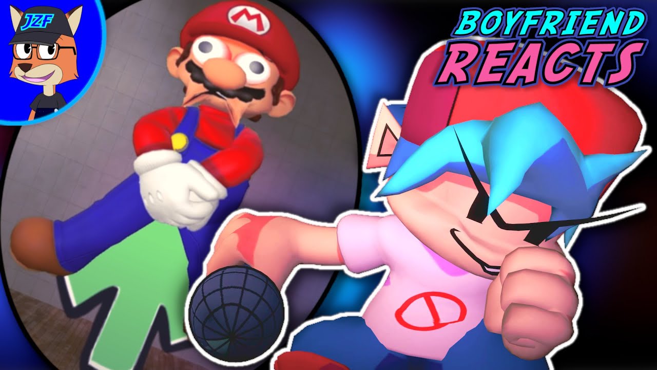 Реакция парня на SMG4: Если бы Марио был... Friday Night Funkin