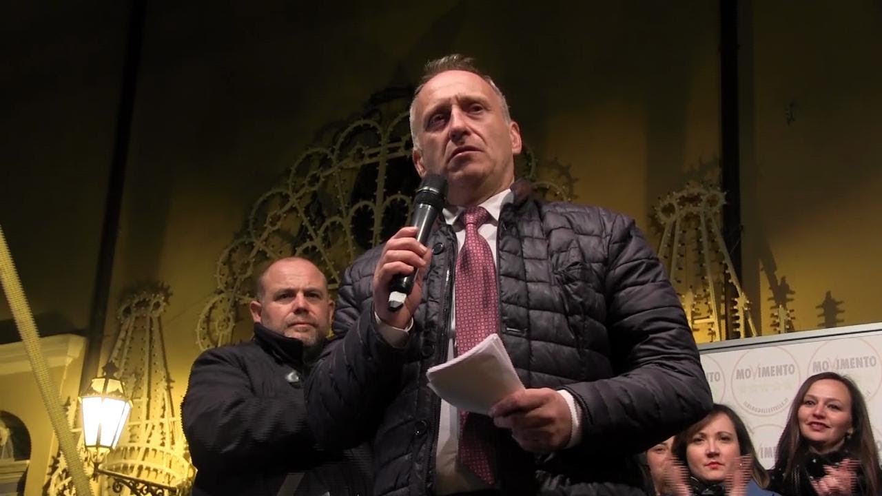 Corleone, il comizio del candidato Pascucci: 