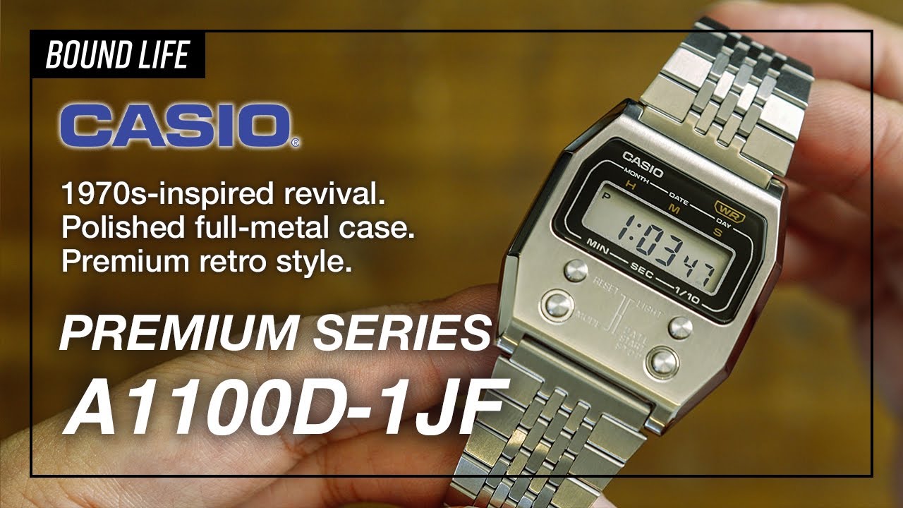 【レトロな秀逸デザイン】CASIO A1100D-1JF購入レビュー｜70年代フルメタル復刻モデル