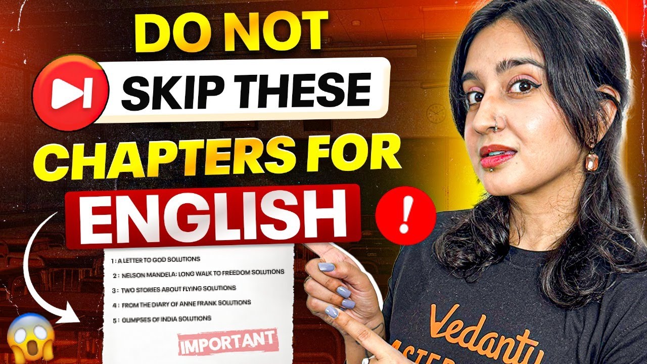 Don't Skip These English Chapters | CBSE 10th Board Preparation | by Arsha Mam