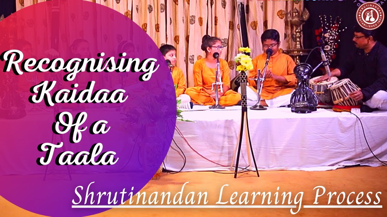 Recognising Kaidaa of a Taala - Shrutinandan Learning Process