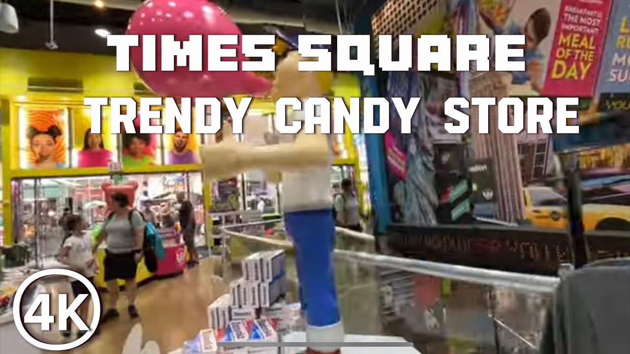 4K New York City’s TRENDY CANDY STORE/Times Square/Midtown Manhattan