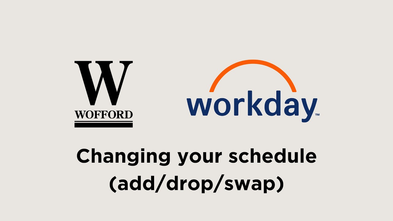 06 - Changing your schedule (add/drop/swap)