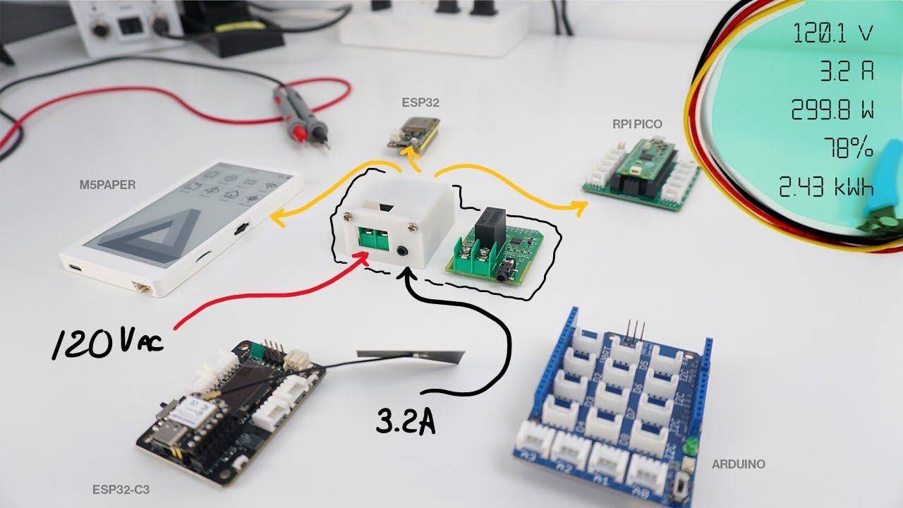Medidor de energía eléctrica con Arduino, Raspberry Pi y ESP32