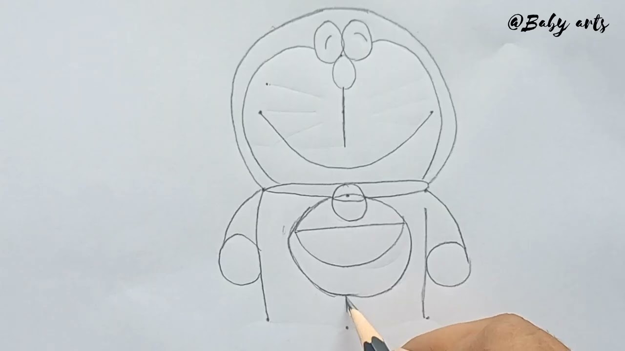 How to draw doremon drawing easy and simple #drawing #viral 